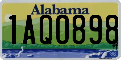 AL license plate 1AQ0898