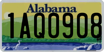 AL license plate 1AQ0908