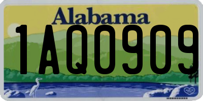 AL license plate 1AQ0909