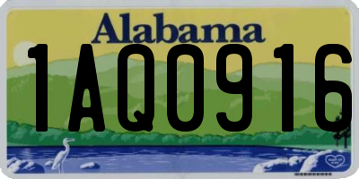 AL license plate 1AQ0916