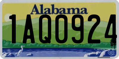 AL license plate 1AQ0924