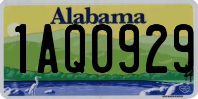 AL license plate 1AQ0929