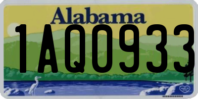 AL license plate 1AQ0933