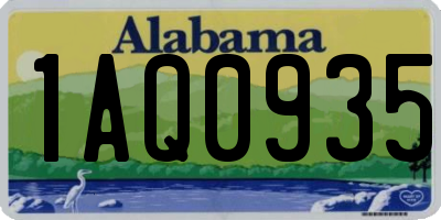 AL license plate 1AQ0935