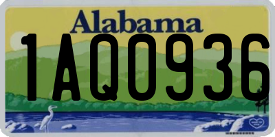 AL license plate 1AQ0936