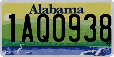 AL license plate 1AQ0938