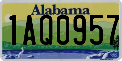 AL license plate 1AQ0957