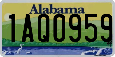 AL license plate 1AQ0959