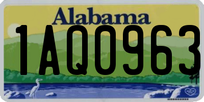 AL license plate 1AQ0963