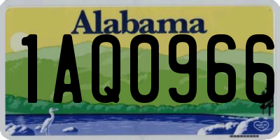 AL license plate 1AQ0966