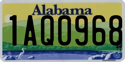 AL license plate 1AQ0968