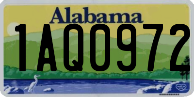 AL license plate 1AQ0972