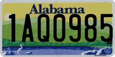 AL license plate 1AQ0985