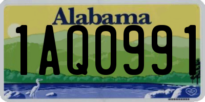 AL license plate 1AQ0991