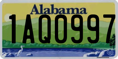 AL license plate 1AQ0997