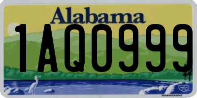 AL license plate 1AQ0999