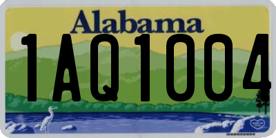 AL license plate 1AQ1004