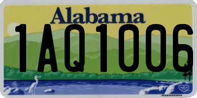AL license plate 1AQ1006