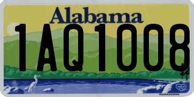 AL license plate 1AQ1008