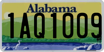AL license plate 1AQ1009