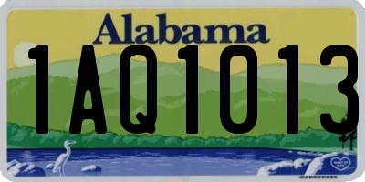 AL license plate 1AQ1013