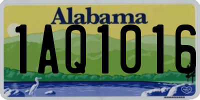 AL license plate 1AQ1016