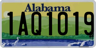 AL license plate 1AQ1019