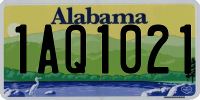 AL license plate 1AQ1021