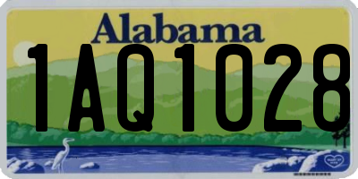 AL license plate 1AQ1028