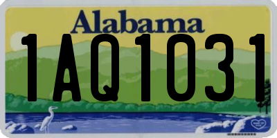 AL license plate 1AQ1031