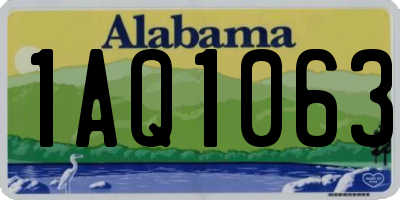 AL license plate 1AQ1063