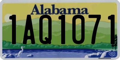 AL license plate 1AQ1071