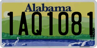 AL license plate 1AQ1081