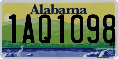 AL license plate 1AQ1098