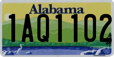 AL license plate 1AQ1102