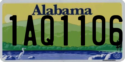 AL license plate 1AQ1106