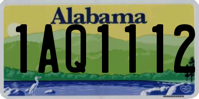 AL license plate 1AQ1112