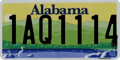 AL license plate 1AQ1114