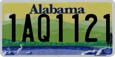 AL license plate 1AQ1121