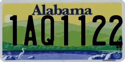 AL license plate 1AQ1122