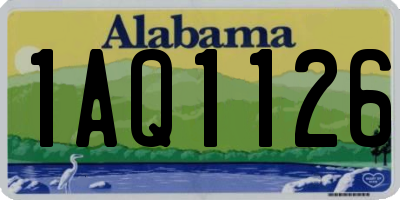 AL license plate 1AQ1126