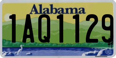 AL license plate 1AQ1129