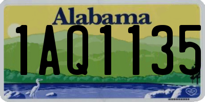AL license plate 1AQ1135