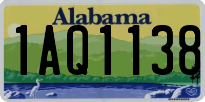 AL license plate 1AQ1138