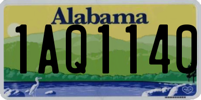 AL license plate 1AQ1140