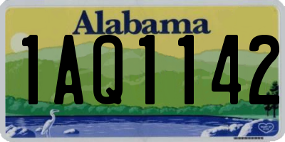 AL license plate 1AQ1142