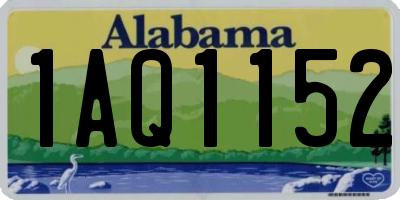 AL license plate 1AQ1152