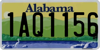 AL license plate 1AQ1156