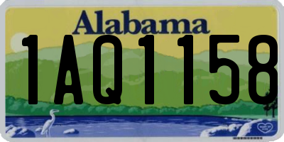 AL license plate 1AQ1158