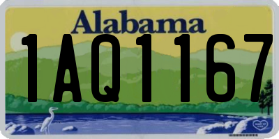 AL license plate 1AQ1167